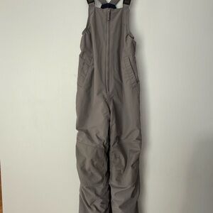 Lands' End Gray Kids Squall Waterproof Insulated Iron Knee Snow Bib